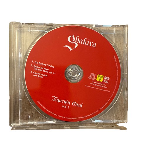 Dvd shakira fijacion - dvd,